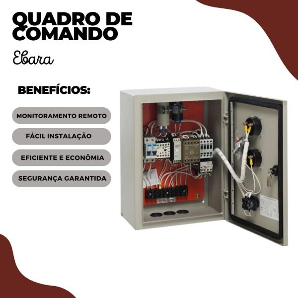 Quadro De Comando BPM 5CV M4A 220V Monofásico Ebara