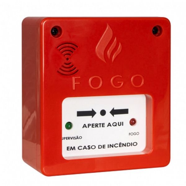 Acionador Manual com Sirene Convencional 12/24V Segurimax