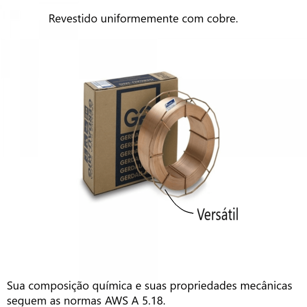 Arame de Solda Mig 1.0mm 18Kg Gerdau
