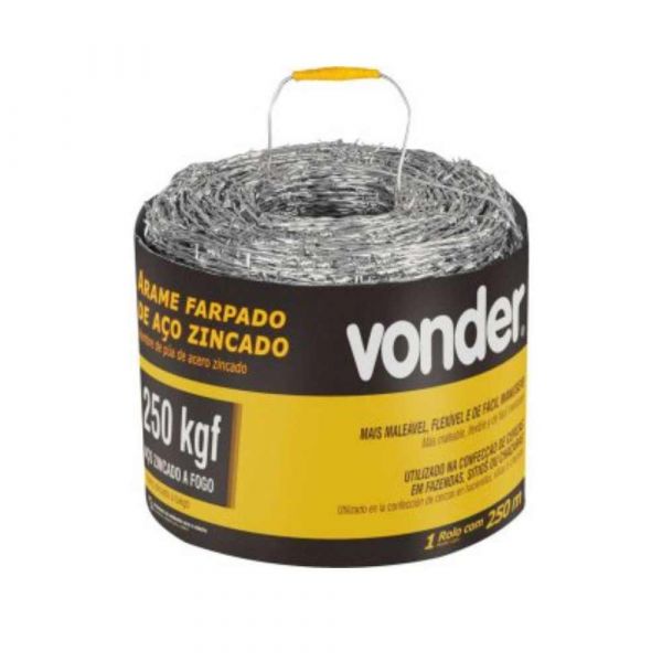 Arame Farpado 500 Metros 250kgf Vonder