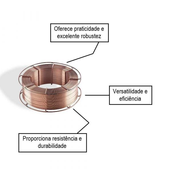 Arame Para Solda Mig 1.2mm 18Kg Weld Esab