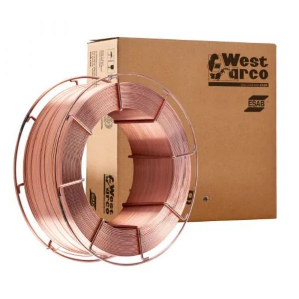 18Kg de Arame Solda Mig 1,00mm CACCB West Arco S6 Esab