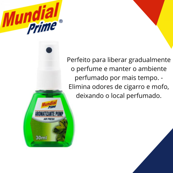 Aromatizante Pump 30ml Air Fresh Mundial Prime LI04000022