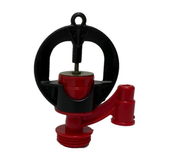 Aspersor Aquamaster  2005 Asa Giratória Verde Bocal Vermelho Naandanjain