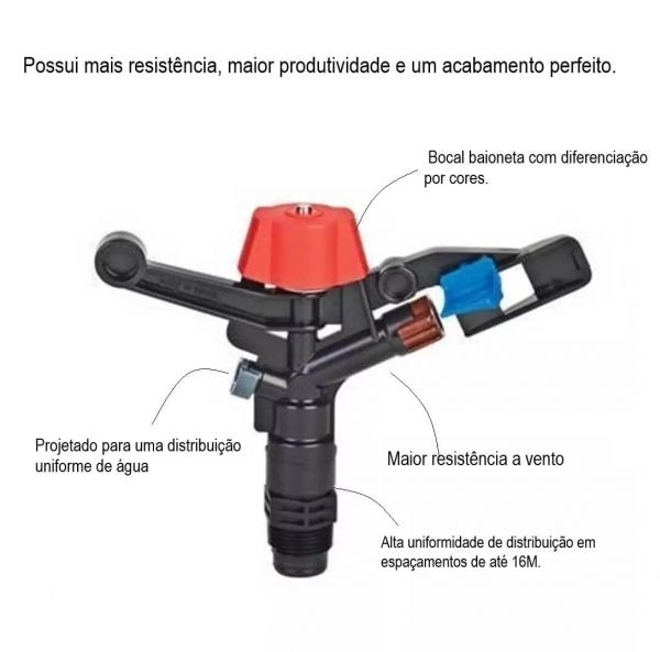 Aspersor Com Bocal Laranja 5035-SD  5,5 Naandanjain