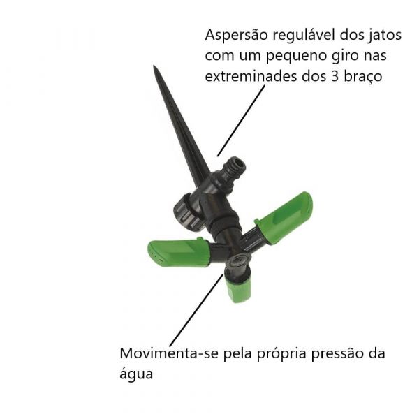 Aspersor Giratório 3 Jatos DY1014 Trapp