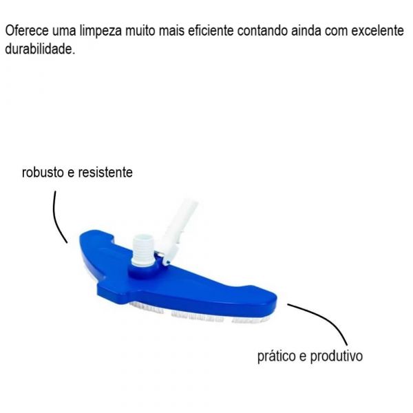 Aspirador Jumbo Escova Para Piscina Brustec