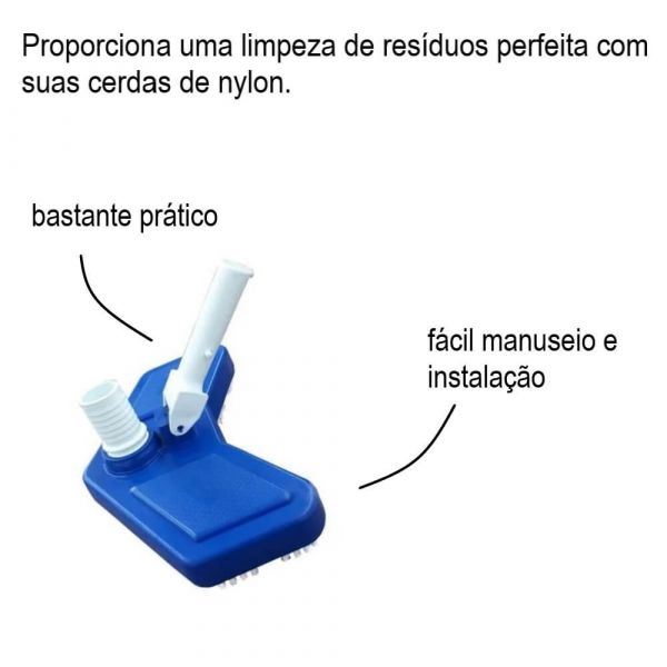 Aspirador Para Limpeza De Piscina Asa Delta Brustec
