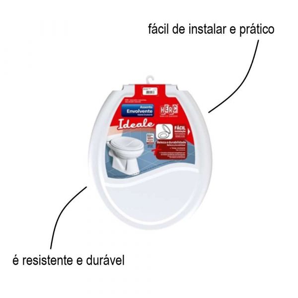 Assento Sanitário Envolvente Ideale Branco Lorenzetti