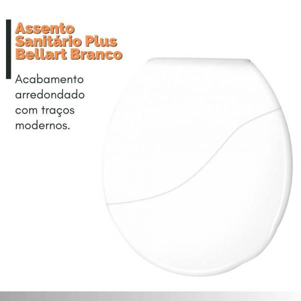 Assento Sanitário Plus Bellart Branco 595 Durin