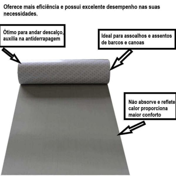 Assoalho Cinza Para Barco 14,0mm Eva Brasil