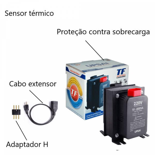 Autotransformador de Energia TF-2000 VA Upsai