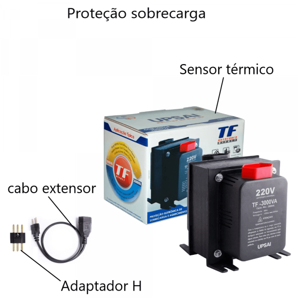 Autotransformador de Energia TF-3000 VA Upsai