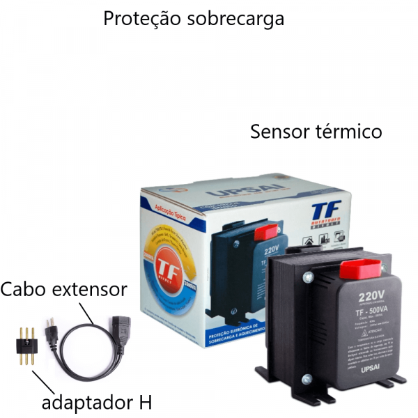 Autotransformador de Energia TF-500 VA Upsai