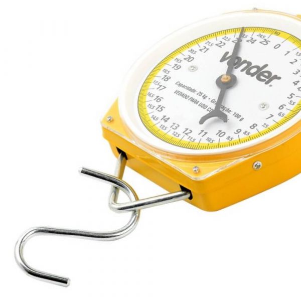 Balança Suspensa Tipo Relógio 25kg Vonder