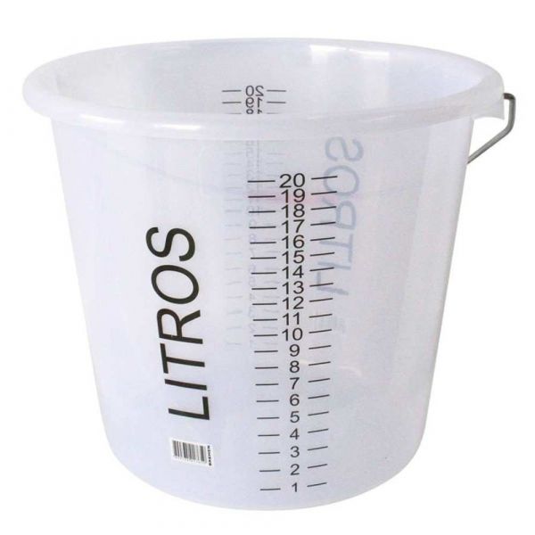 Balde Graduado 20 Litros de Polietileno Bremen