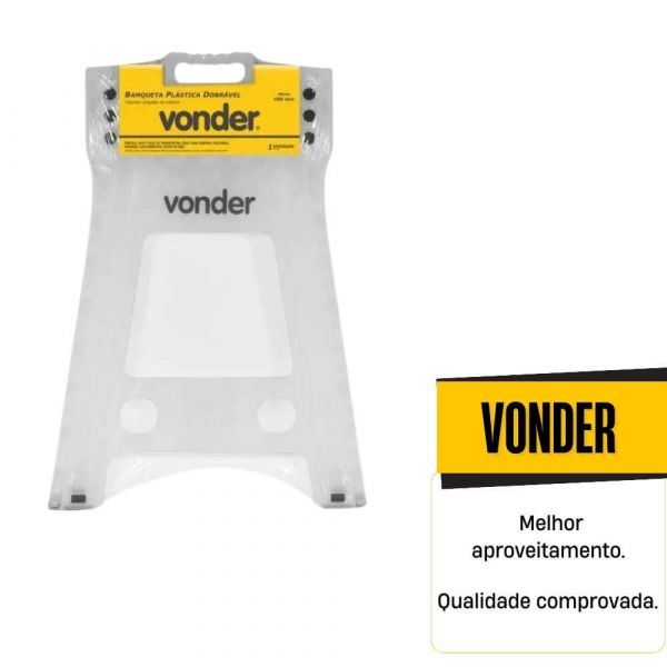 Banqueta Plástica Dobrável 450mm Vonder