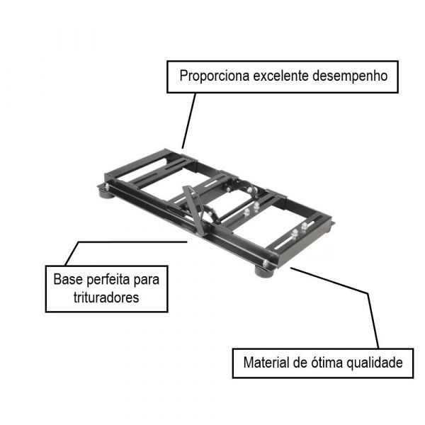 Base Universal Para Triturador e Ensiladeiras Trapp