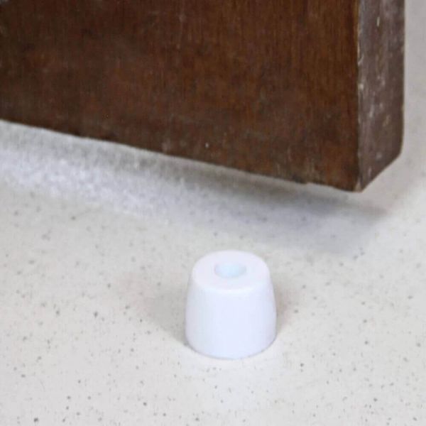 Batedor Para Porta Chato Branco Bemfixa  