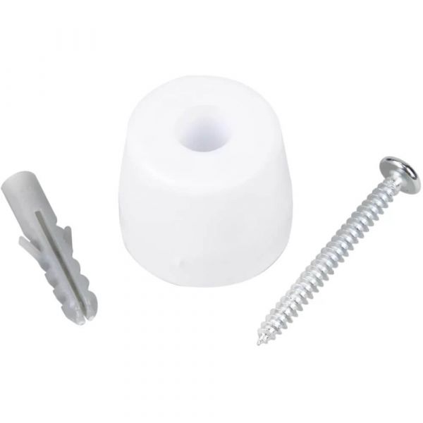 Batedor Para Porta Chato Branco Bemfixa  