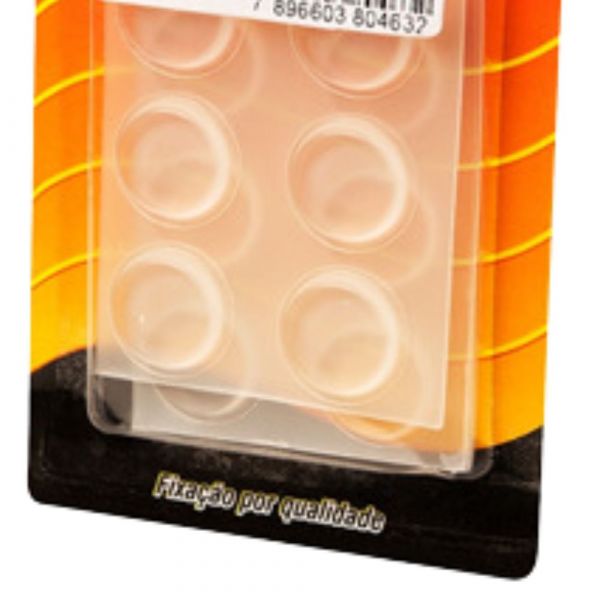 Batentes Adesivos 215 Protetor  19x4mm  12 Peças Adelbras