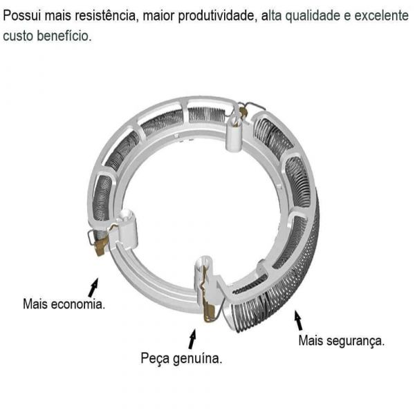 Resistência Bella Ducha 220V 4T/Fashion 3056-A 6800W Lorenzetti