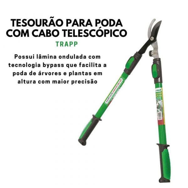 Tesourão para Poda com cabo Telescópico TS-40859 Trapp