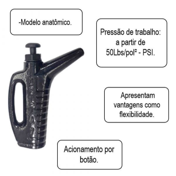 Bico De Limpeza Alumínio Botão Delta 7 Arprex