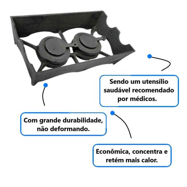 Bifeteira de Álcool com 2 Queimadores Santa Bárbara