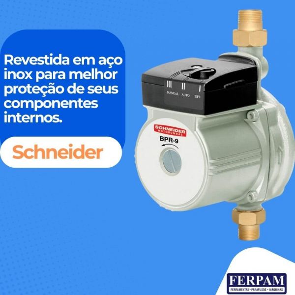 Bomba de Pressurização BPR-9 1/6CV 220V Schneider