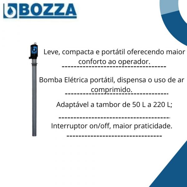 Bomba De Transferência Diesel Bateria 12V Bozza 7022-T 12V.