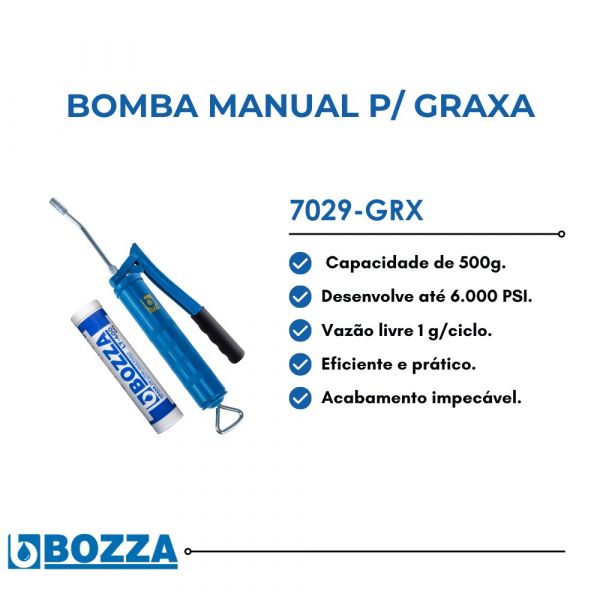 Bomba Graxa 500g Manual 7029-GRX Bozza