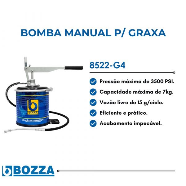 Bomba Graxa 7Kg Manual 8522-G4 Bozza