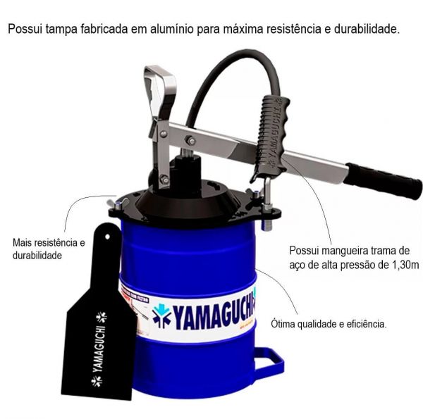 Bomba Manual Para Graxa Com Filtro 7kg Yamaguchi