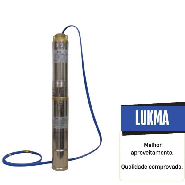 Bomba Submersa 1/2CV 3SG-QJD2-09 0.5HP 220V Lukma