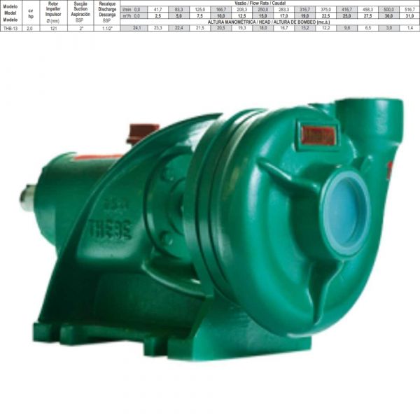 Bomba THB-13 2,0CV Mancal Sem Motor Gaxeta Thebe