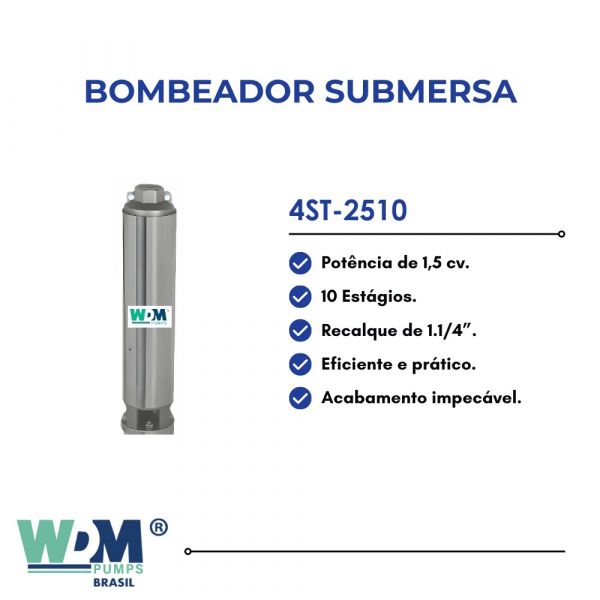 Bombeador 1,5cv 4ST-2510 Wdm