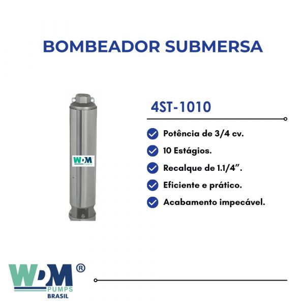 Bombeador 3/4cv 4ST-1010 Wdm