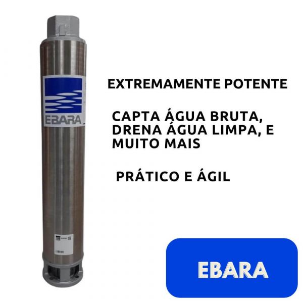 Bombeador 4BPS3F 1/2CV 04 Estágios Ebara