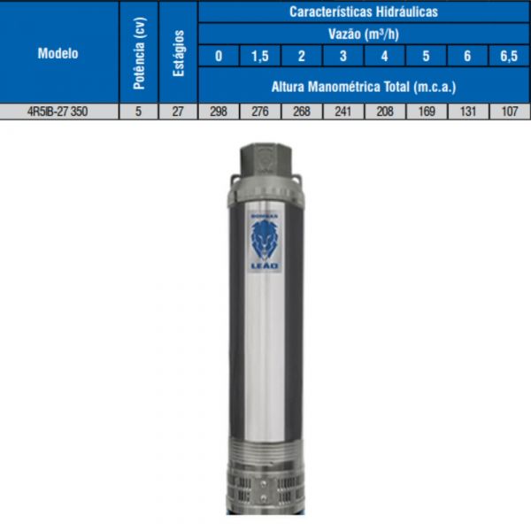 Bombeador 5cv 4R5IB-27 Leão