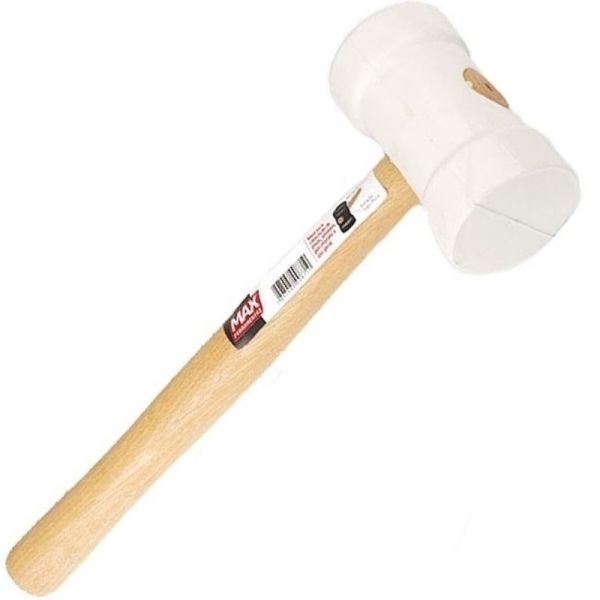 Martelo de Borracha 60mm Branco- Max 32710