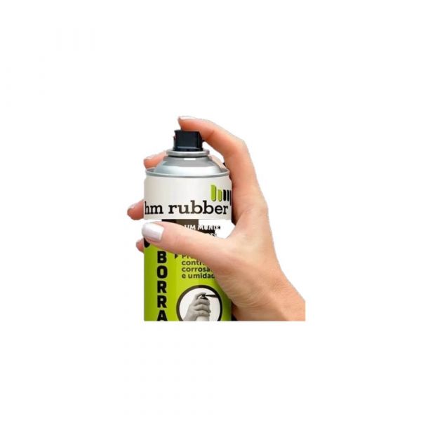 Borracha Líquida Spray 240g Preto HM Rubber