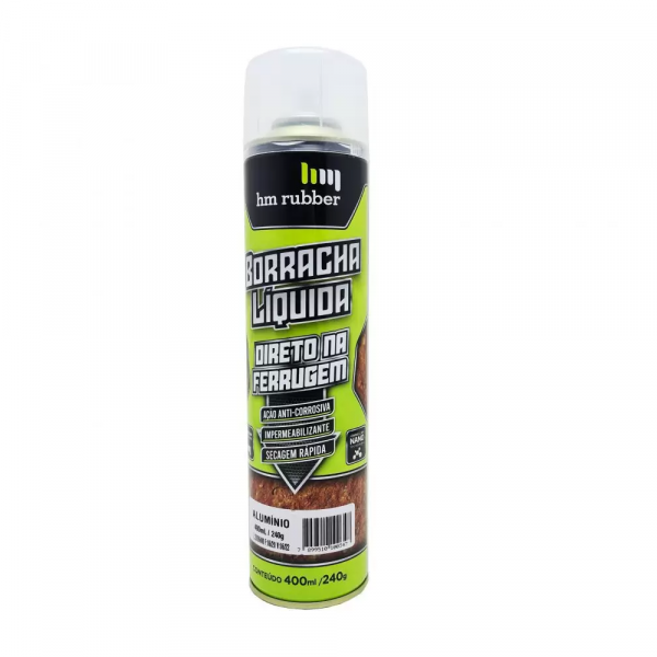 Borracha Liquida Alumínio 240g HM Rubber