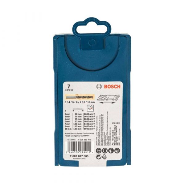 Jogo de Brocas Madeira Bosch Mini X-Line 3-10mm 7 pçs 2607017505000 Bosch