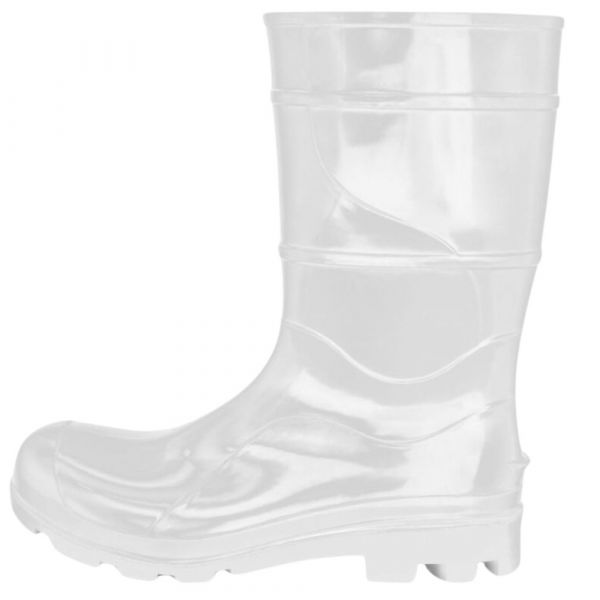 Bota de Borracha Curta Branca Nº 44 Cartom 
