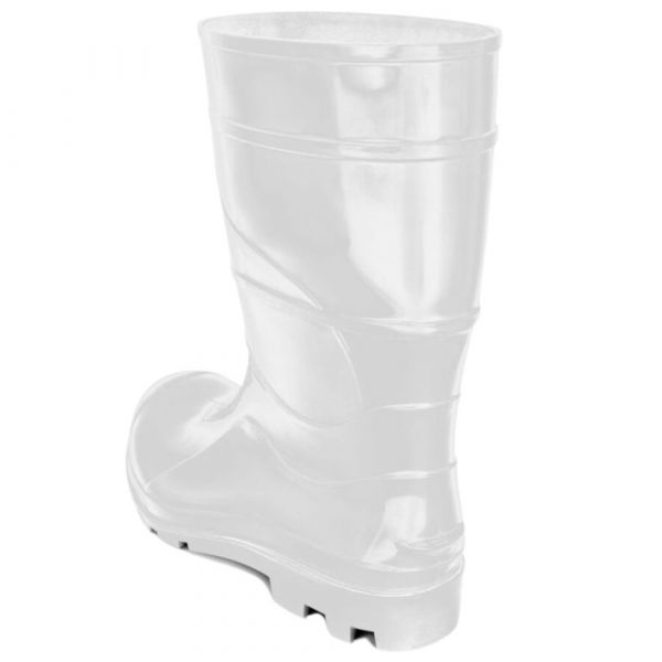 Bota de Borracha Curta Branca Nº 44 Cartom 