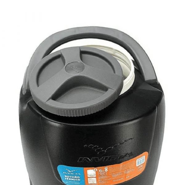 Botijão Térmico 12 Litros com Tripé Preto Invicta 