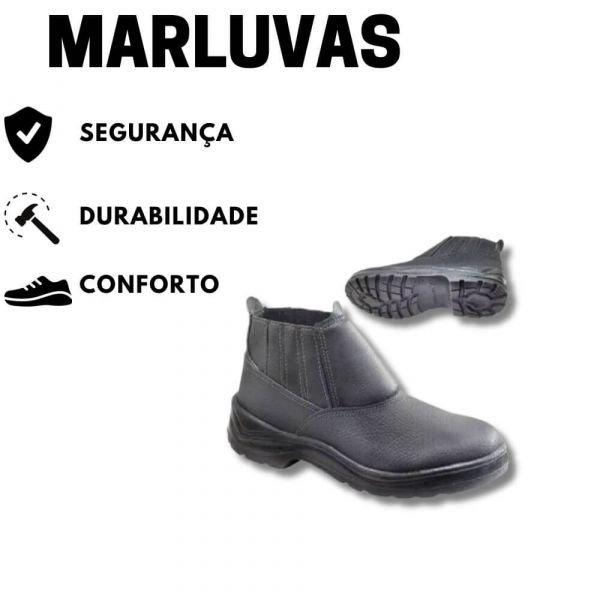 Botina de Segurança Bico PVC Vulcaflex  N°40 Marluvas 