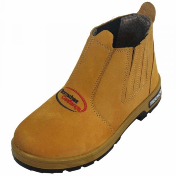 Botina Ferpam Borrachas Amarela N 38 Fire