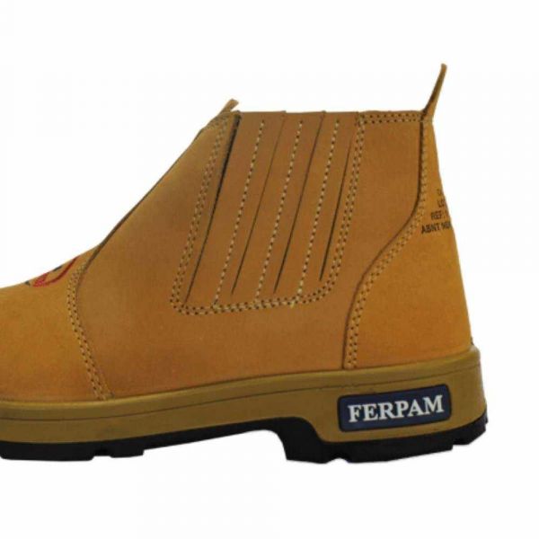 Botina Ferpam Borrachas Amarela N° 39 Fire